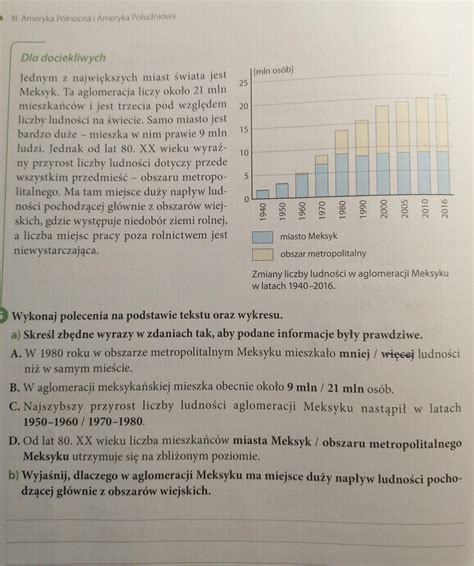 Wykonaj Polecenia Na Podstawie Tekstu Oraz Wykresu A Skre L Zb Dne