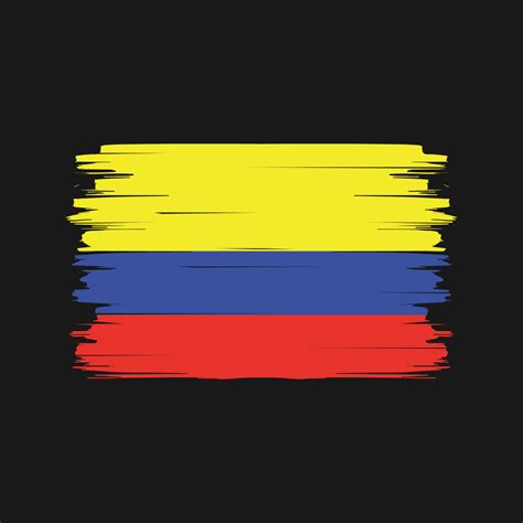 Colombia Flag Brush Vector. National Flag 9943978 Vector Art at Vecteezy