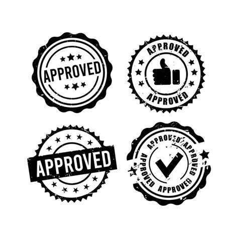 Quality Control Approved Rubber Stamp Seal Old Vantage 48110897 Vector