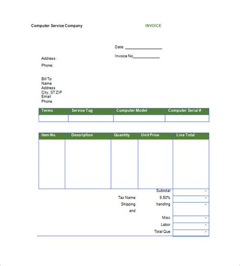 Download Invoice Template Google Docs