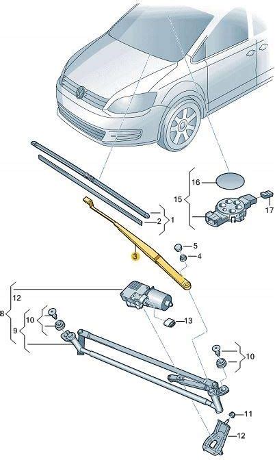 Wycieraczka Samochodowa Volkswagen Oe Ramie Wycieraczki Aero Vw Sharan