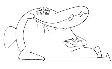 Coloriage Sharko de Zig et Sharko télécharger et imprimer gratuit sur