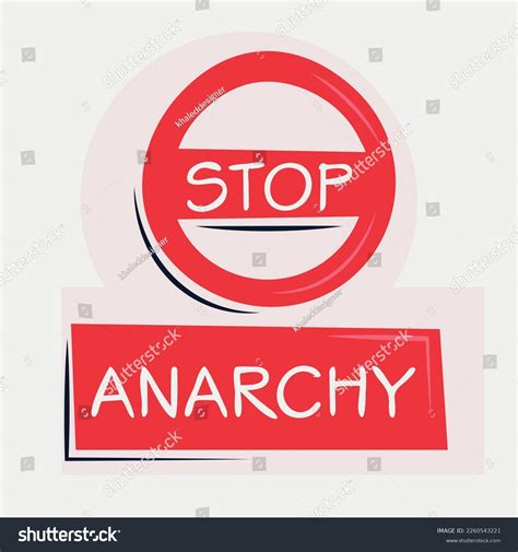 Warning Sign Anarchy Vector Illustration Stock Vector (Royalty Free ...