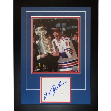 Mark Messier Autographed New York Rangers Stanley Cup Signature Seri