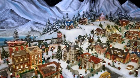 Christmas Village Scenes - 2560x1440 Wallpaper - teahub.io