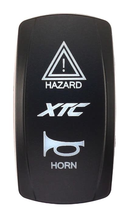 XTC Power Products Dash Switch Rocker Face Hazard Horn Cycle Gear