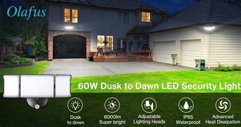 Olafus W Dusk To Dawn Security Lights Outdoor Olafus