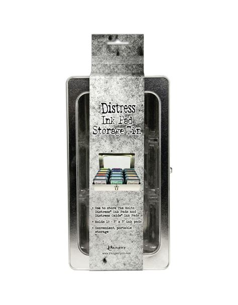 RANGER RANGER TIM HOLTZ DISTRESS INK PAD STORAGE TIN HOLDS 12