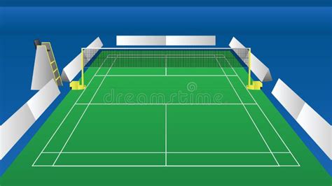 Badminton Court Stock Illustrations Badminton Court Stock