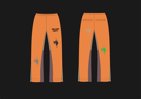 Streetwear Vector Tech Pack Flared Joggers Mockup Illustrator Etsy