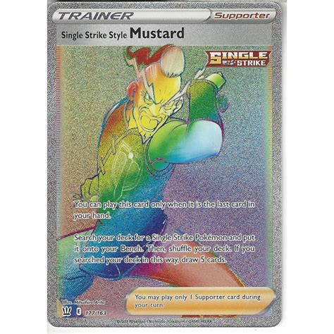 Pokemon Trading Card Game Single Strike Style Mustard Rare