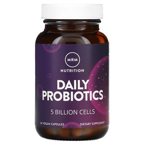 Mrm Nutrition Daily Probiotics 5 Billion Cells 30 Vegan Capsules