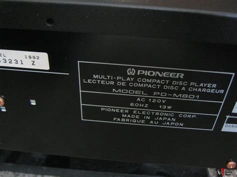 Pioneer PD M801 6 Multi CD Player Photo 1404218 UK Audio Mart