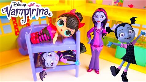 New Don T Wake Vampirina Sleepover Party With Lol Surprise Bunk Beds Ellie Sparkles Youtube