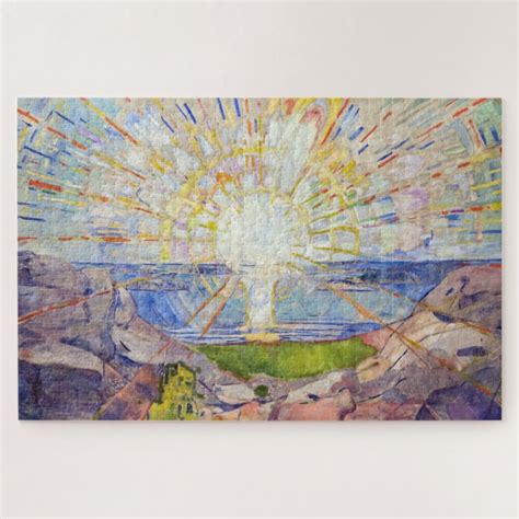 Edvard Munch The Sun Jigsaw Puzzle Zazzle