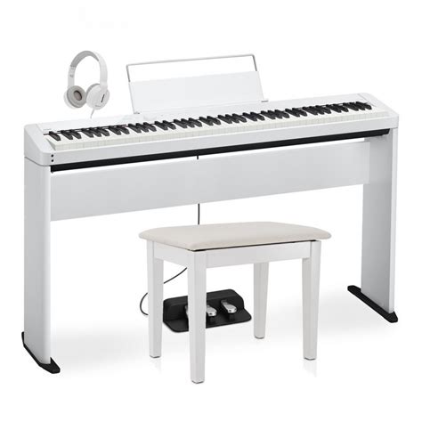 Casio PX S1000 Digital Piano Wood Frame Package White At Gear4music