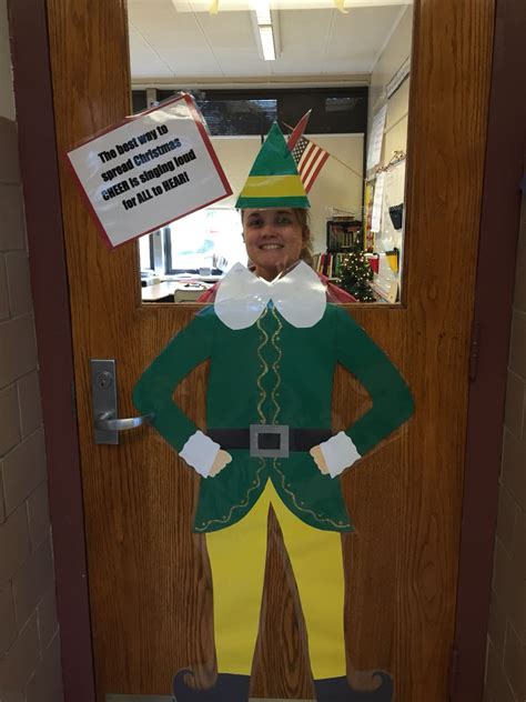 Buddy The Elf Classroom Door Christmas Door Decorating Contest Door Decorations Classroom