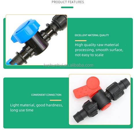 16mm Lock Bypass Valve Drip Irrigation System Hose Control Valve