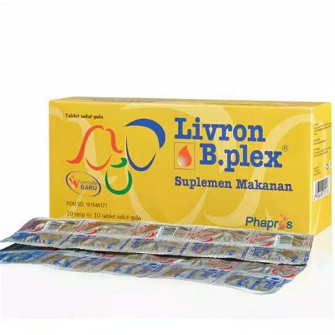 Jual Livron B Plex 100 Tablet Multivitamin Dan Mineral Shopee