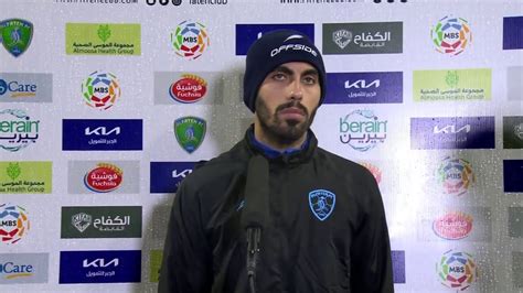 تصريح لاعب الفتح احمد الجعيدي بعد نهاية مباراة الفتحالنصر ضمن الجولة