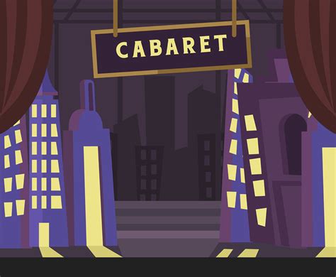 Cabaret Stage Vector Vector Art & Graphics | freevector.com