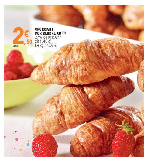 Promo Croissant Pur Beurre X8 Chez E Leclerc