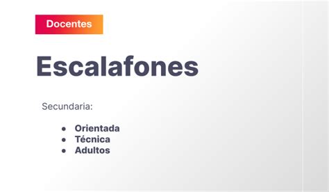 Escalafones Provisorios De Suplencias Supervisi N Secundaria