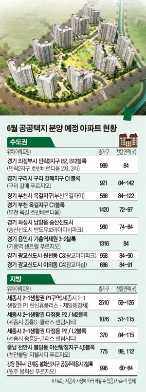 6월 공공택지 분양시장 후끈 전국 2만8000가구 분양 이투데이