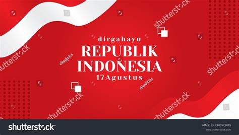 Hut Republik Indonesia 17 Agustus Vector Stock Vector Royalty Free