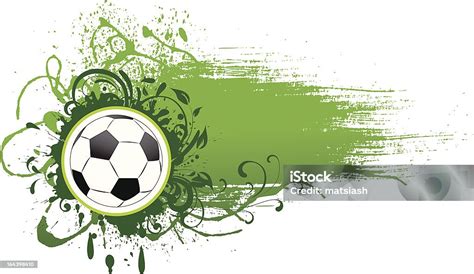 Vector Football Banner Stock Illustration Download Image Now Green