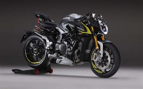 Mv Agusta Brutale Rr Italian Motorcycle Ront View Black