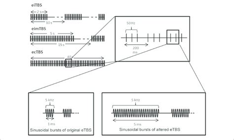 Schematic Illustration Of The Electrical Theta Burst Stimulation