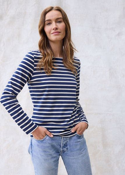 Womens French Striped Shirt Long Sleeve Saint James® Saint James Usa