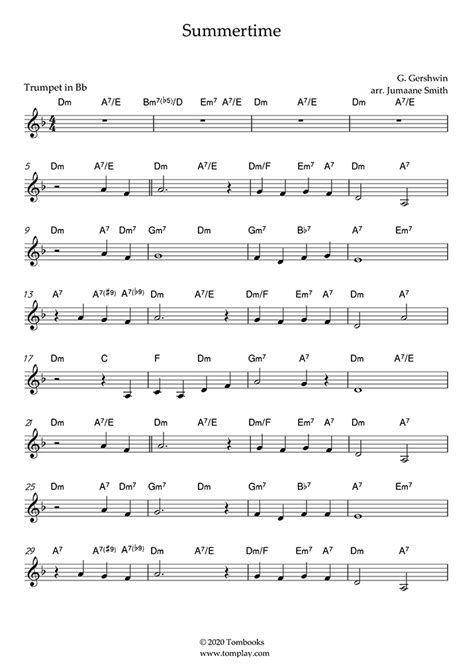 Printable Sheet Music For Trumpet