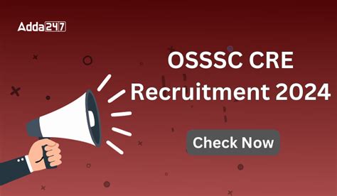 Osssc Cre Recruitment 2024