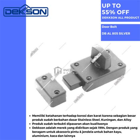 Jual Grendel Pintu Aluminium Slot Pintu Dekkson Db Al 805 Silver