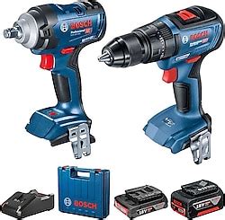 Bosch GSB 18V 50 2x5 Ah Akülü Elektrikli El Aletleri Seti GAS 18V 1