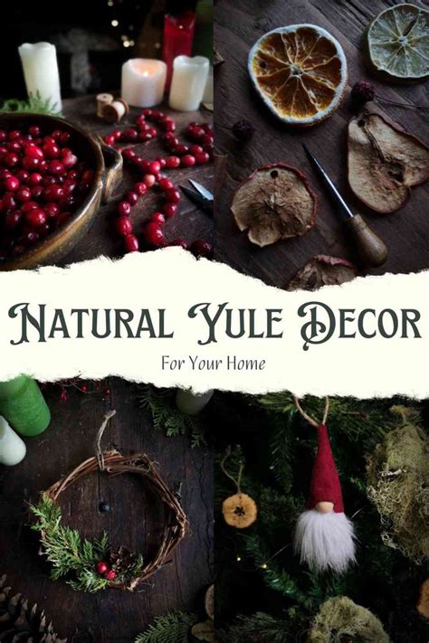 Natural Yule Decor For Your Home Yule Celebration Pagan Christmas