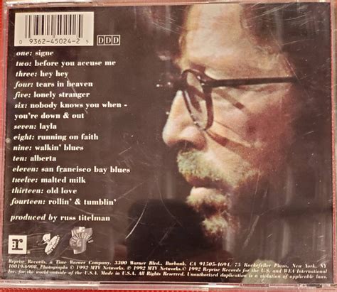 Eric Clapton Unplugged Cd Album Hand Signed Autograph By Eric Etsy