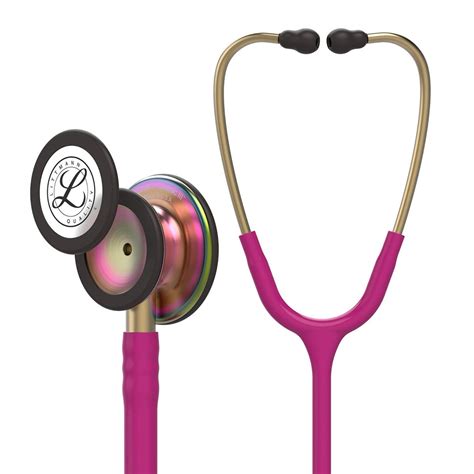 Littmann Classic Iii Raspberry Double Membrane Stethoscope And Rainbow