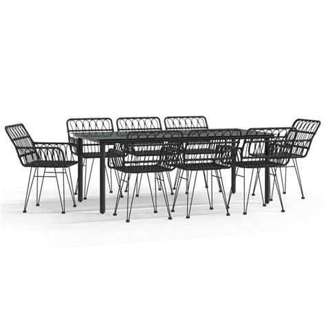 Bayou Breeze Anlin Rectangular 8 Person 78 7 L Outdoor Dining Set