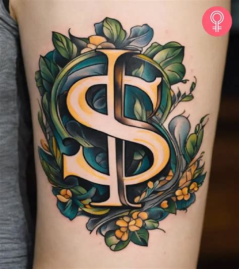 8 Dollar Sign Tattoo Designs And Their Meanings