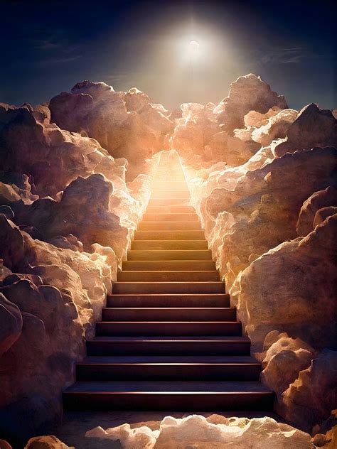 Stairway To Heaven Background Memorial Background Ladder In The Sky