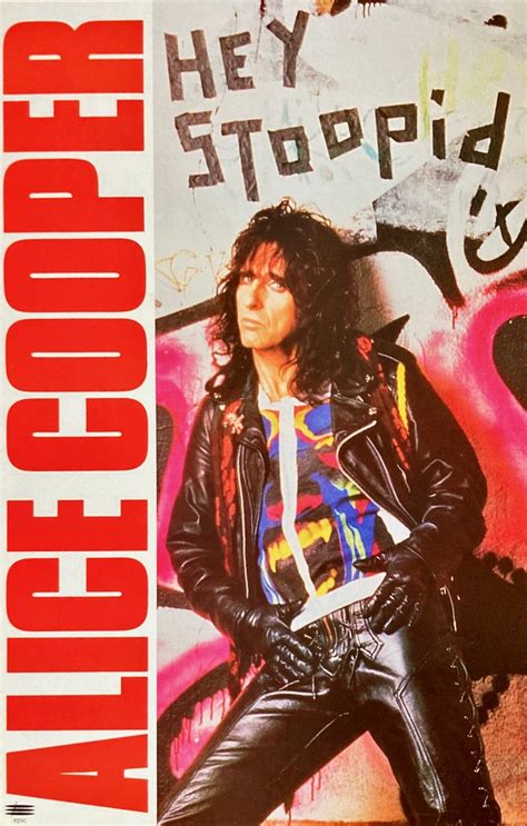 Alice Cooper Hey Stoopid Promotional Poster Motive 2 1991 ⋆ Popdom