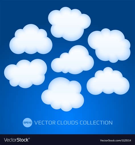 White cloud Royalty Free Vector Image - VectorStock