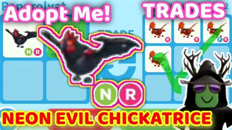 Rich Trade Offers For Neon Evil Chickatrice In Adopt Me Rich Servers