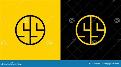 Letters Bu In Circle And Square Logo Set For Business With Bu Or Ub