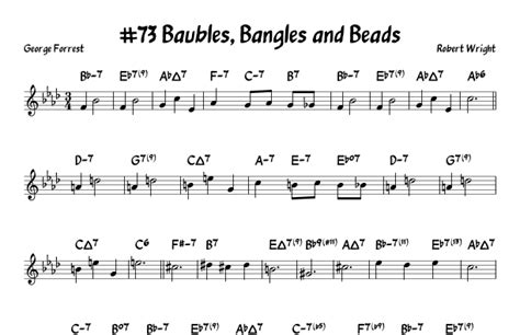 Baubles Bangles And Beads Arr John Fries By Robert Wright Sheet