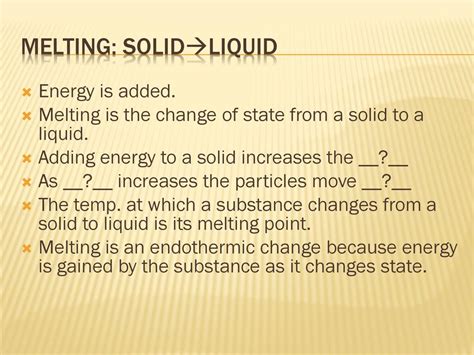 I Can Describe What Happens During Melting And Freezing Ppt Download