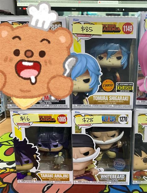 Anime Funko Pops Tomura Shigaraki Chase Tamaki Amajiki Whitebeard